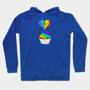 Cupcake Rainbow Sweet Heart Hoodie